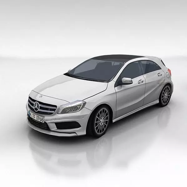 Mercedes benz A Low-poly 3D model
