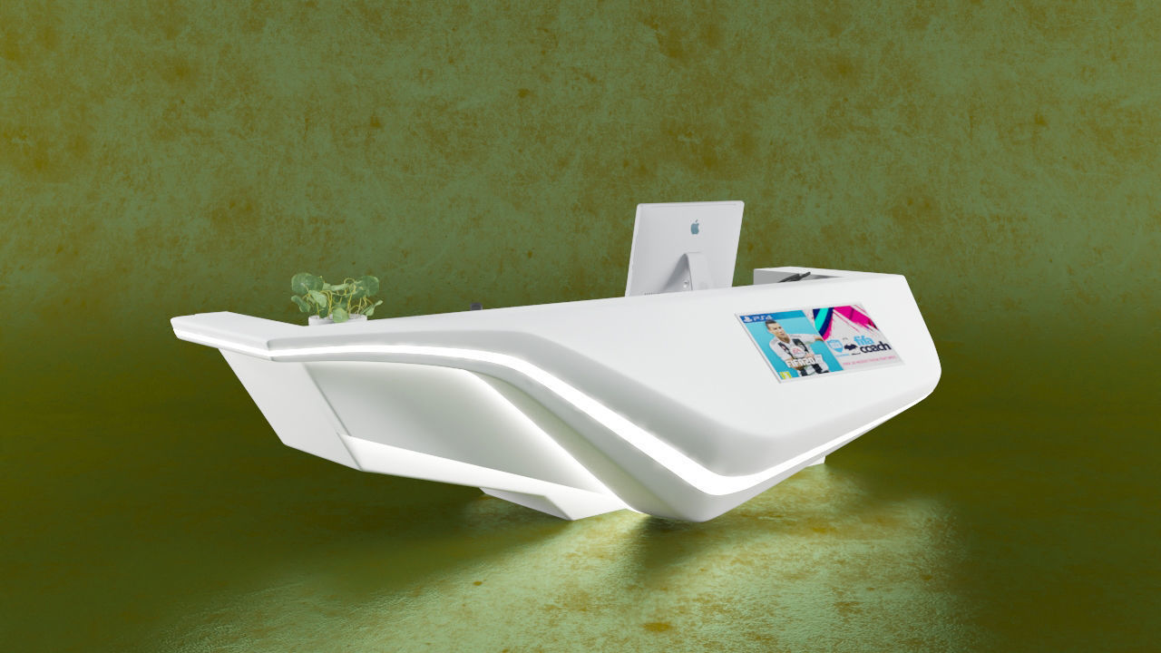 Reception Counter 11 3D model_2