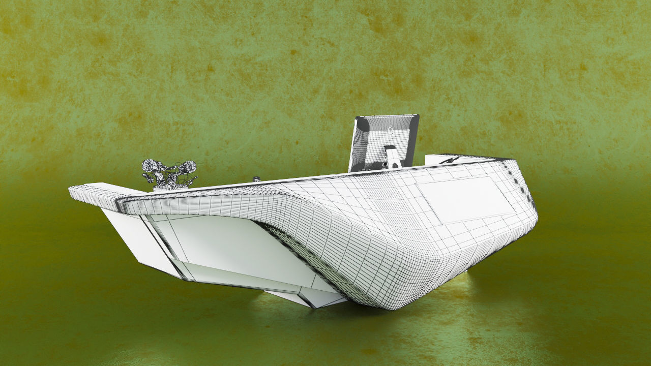 Reception Counter 11 3D model_4