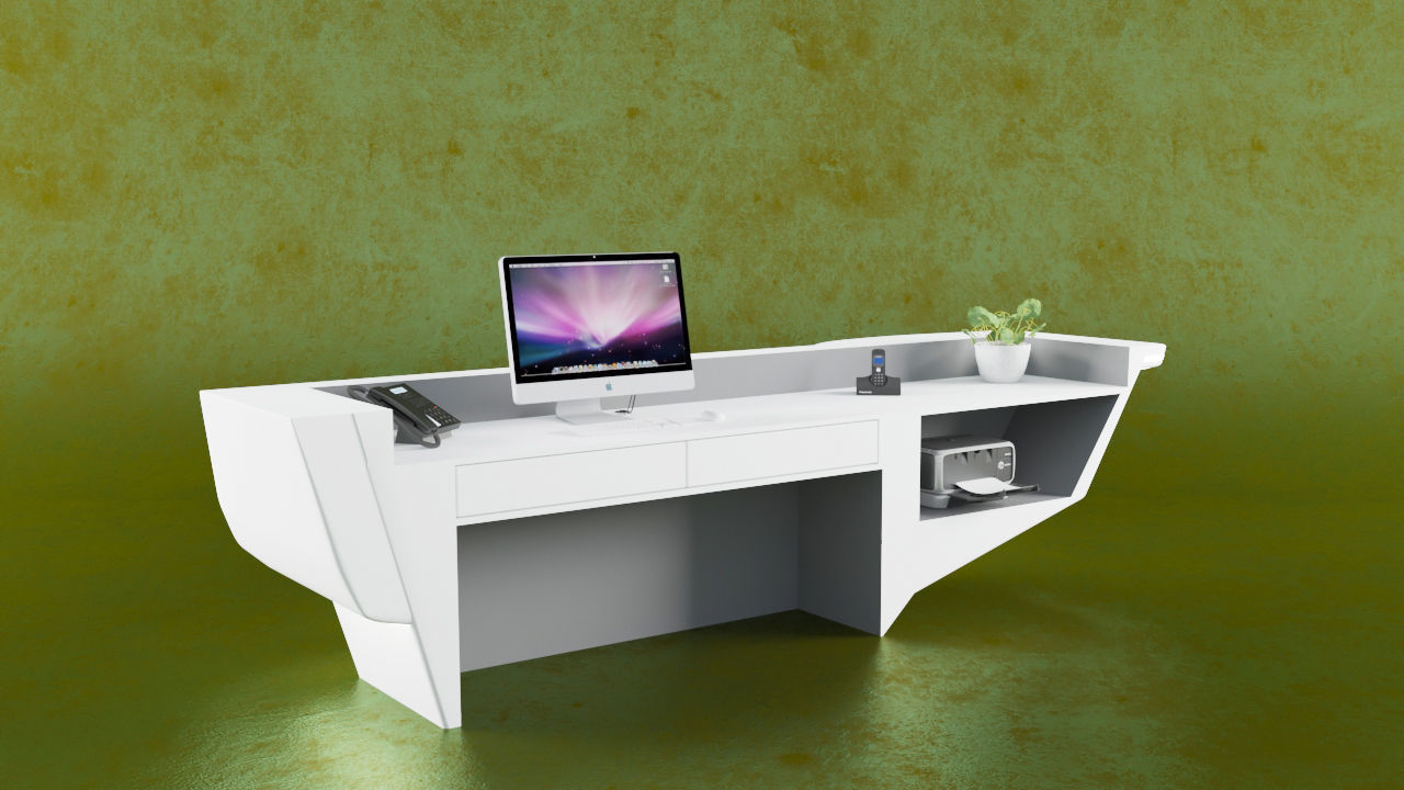 Reception Counter 11 3D model_5