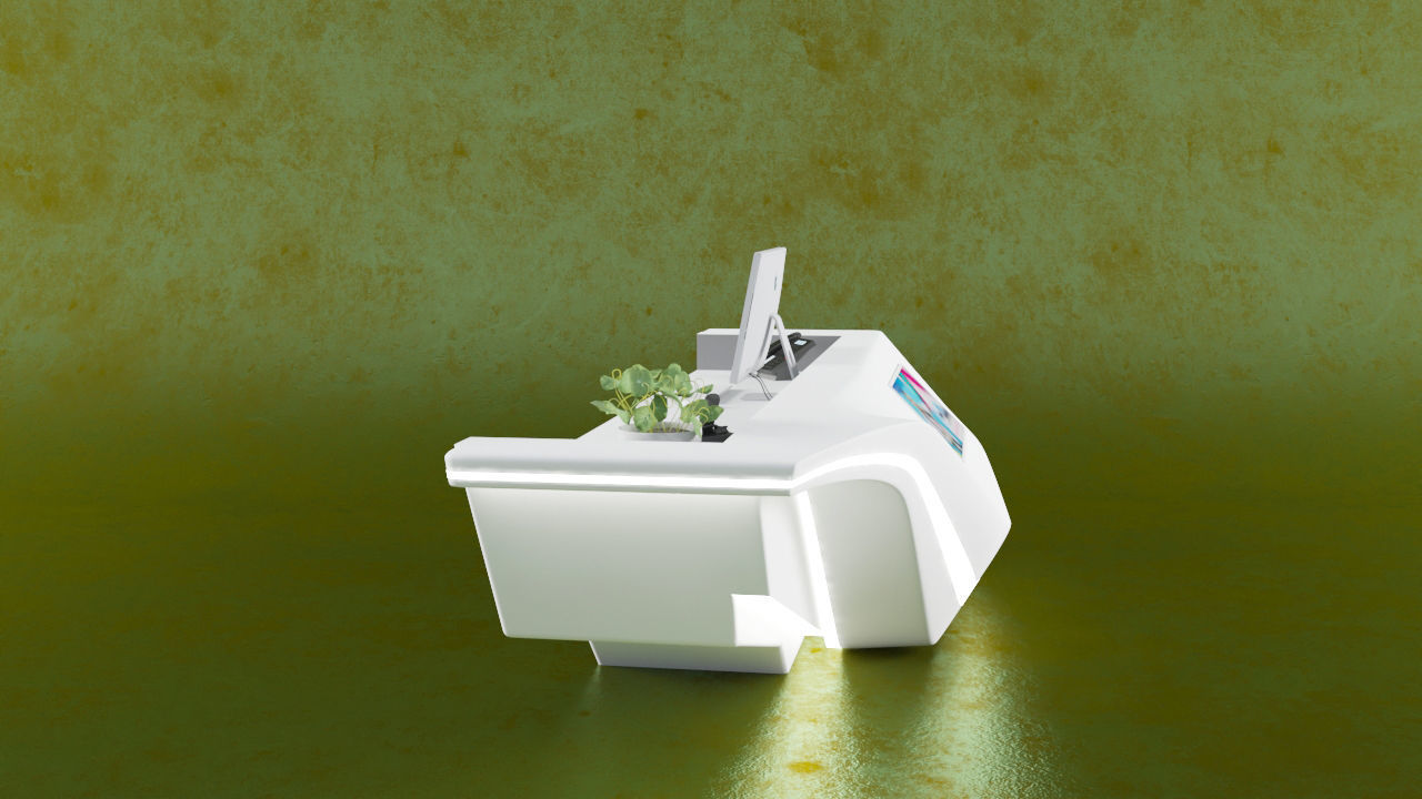 Reception Counter 11 3D model_3