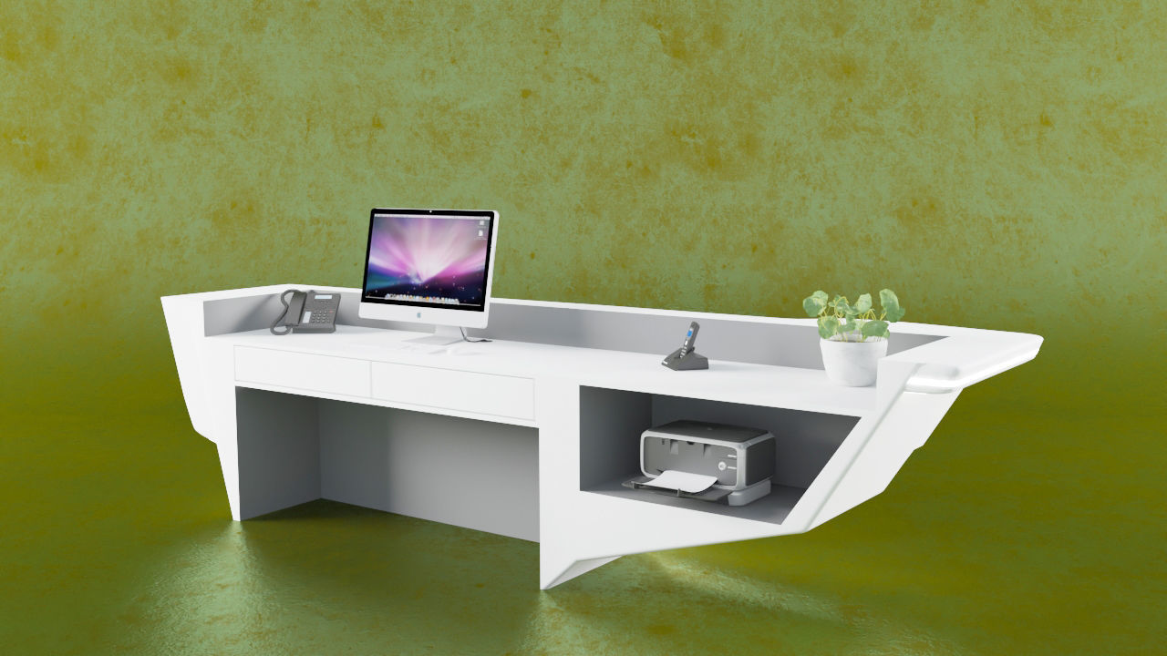Reception Counter 11 3D model_6