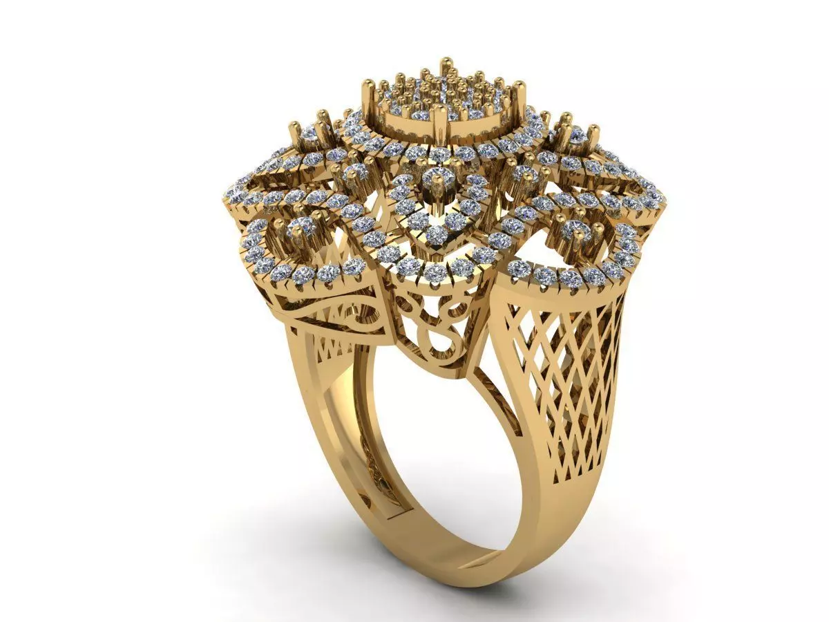 DIAMOND RING 3D print model_0