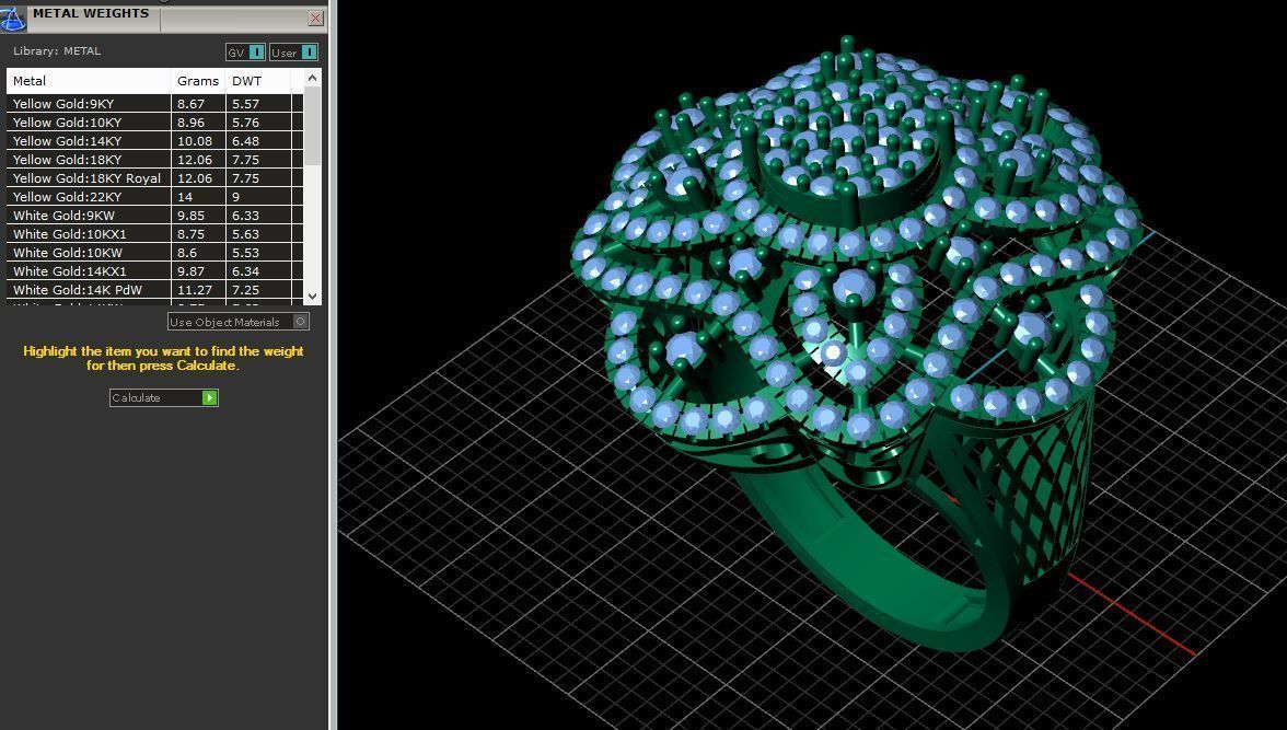 DIAMOND RING 3D print model_2