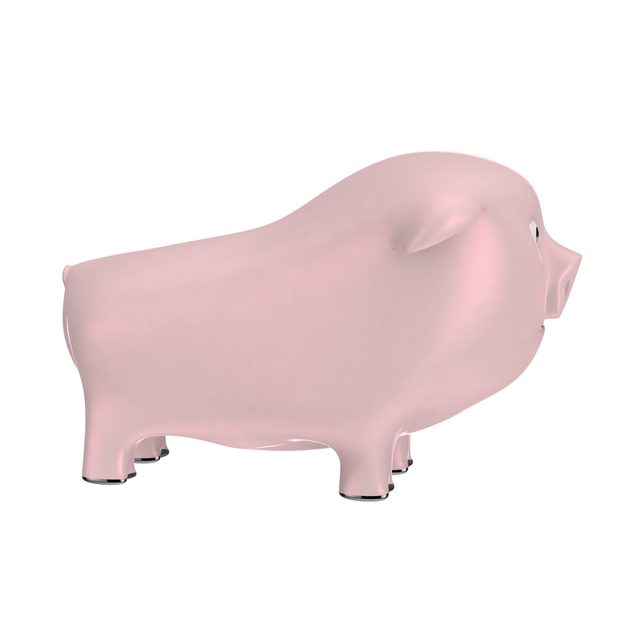 Pig toy Free low-poly 3D model_1