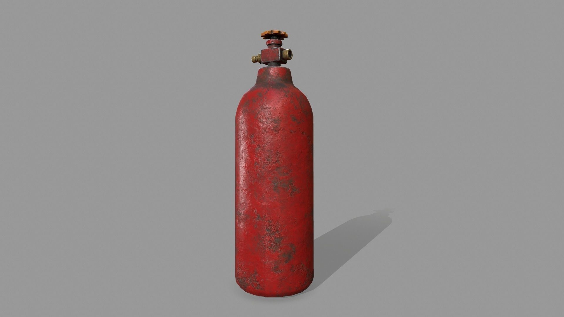 Propane Tank Low-poly 3D model_6