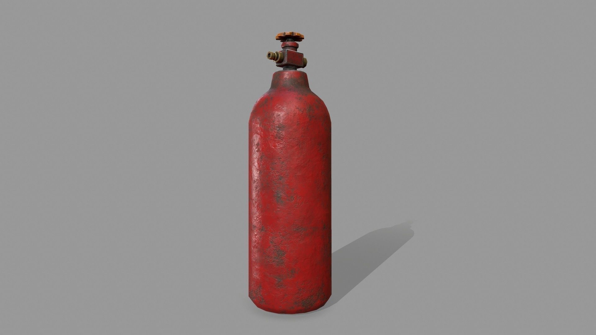 Propane Tank Low-poly 3D model_2