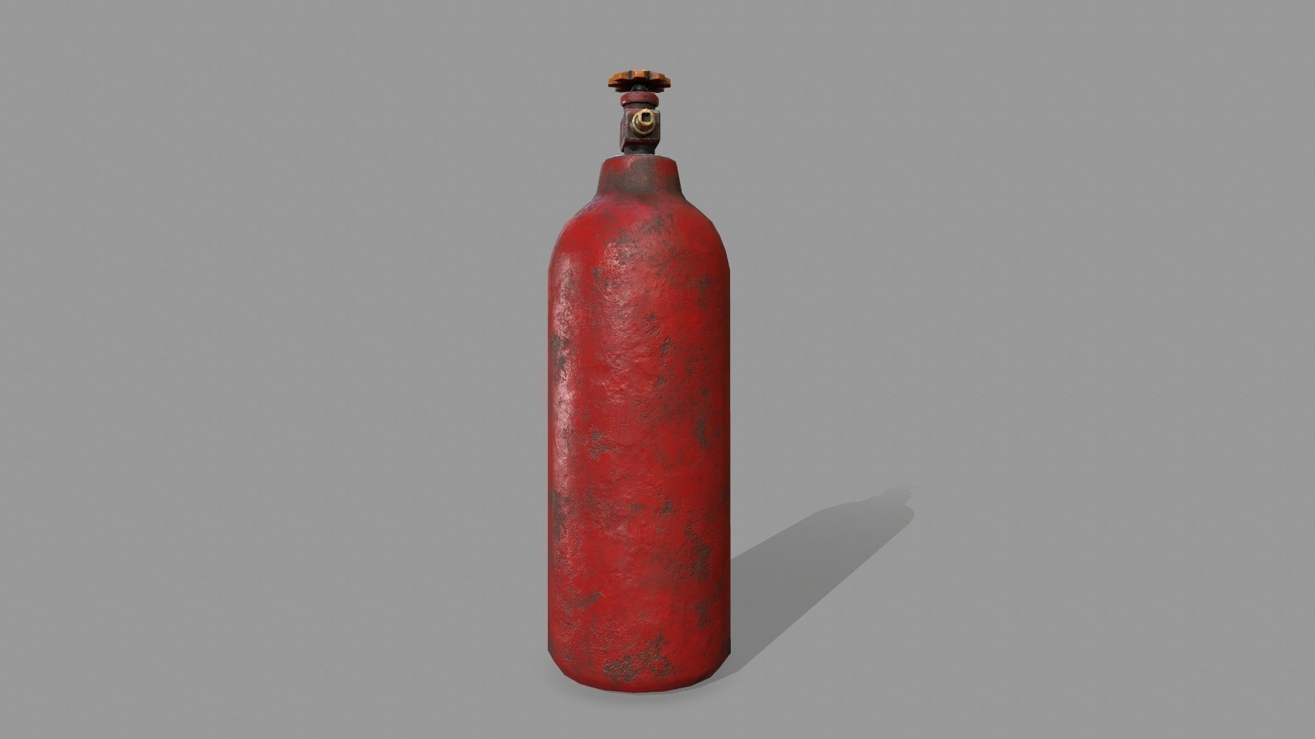 Propane Tank Low-poly 3D model_3