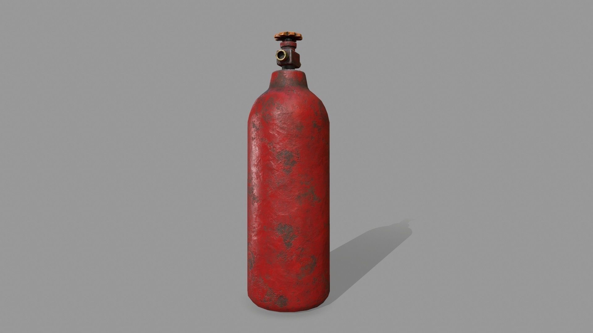 Propane Tank Low-poly 3D model_5