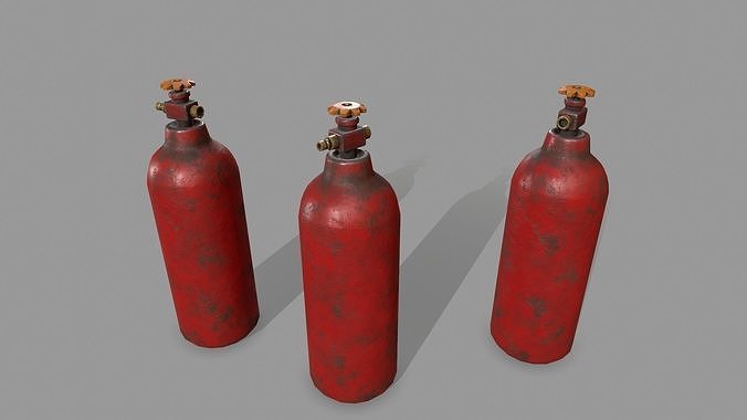 Propane Tank Low-poly 3D model