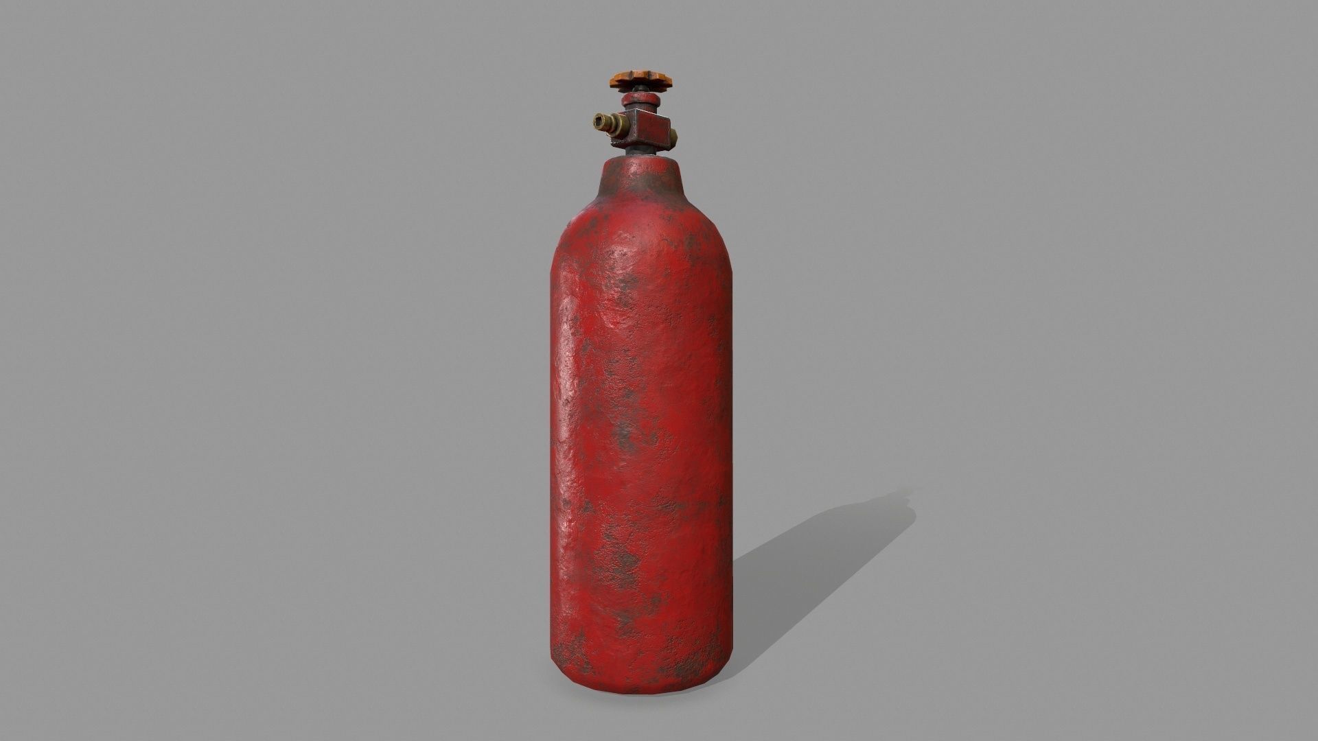 Propane Tank Low-poly 3D model_7