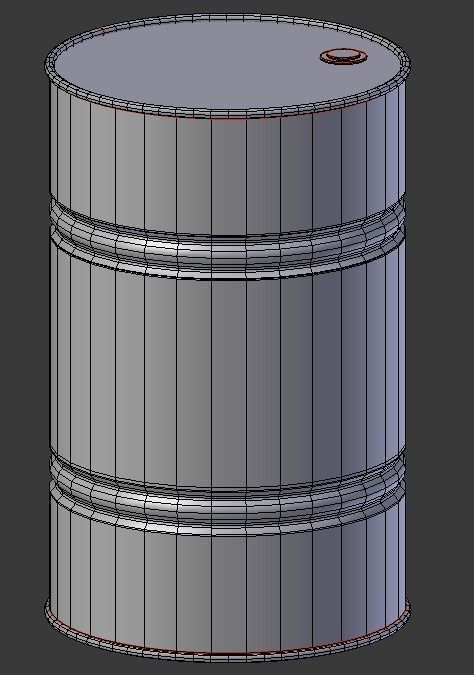 Old Barrel photorealistic Low-poly 3D model_5