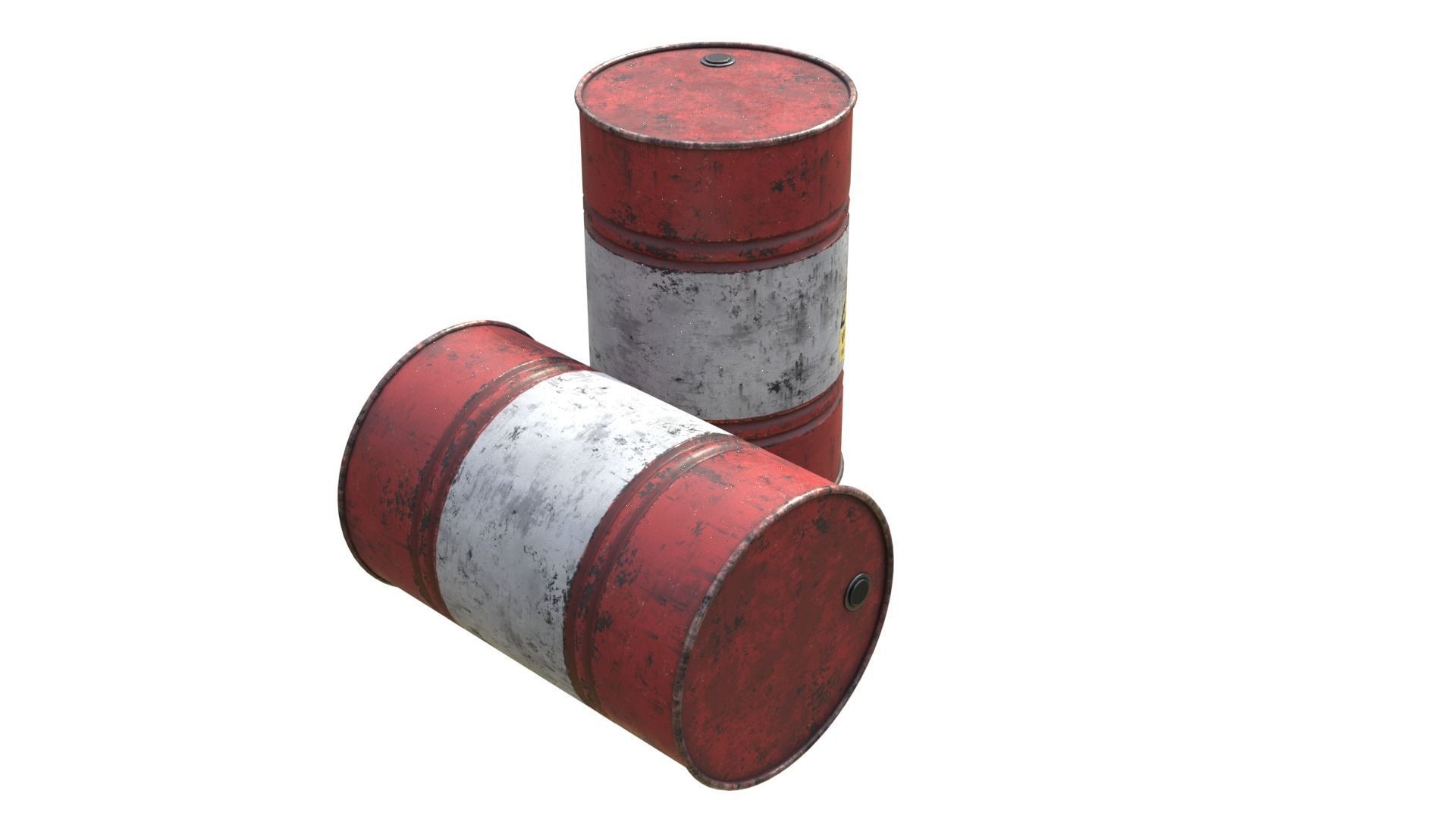 Old Barrel photorealistic Low-poly 3D model_2