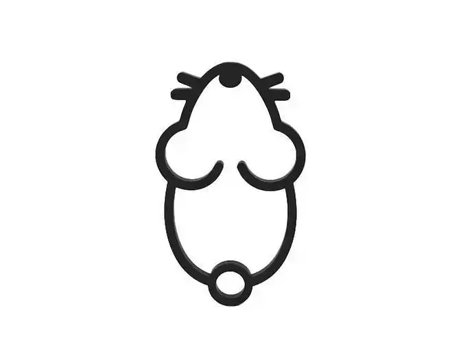 Keychain teddy bear icon