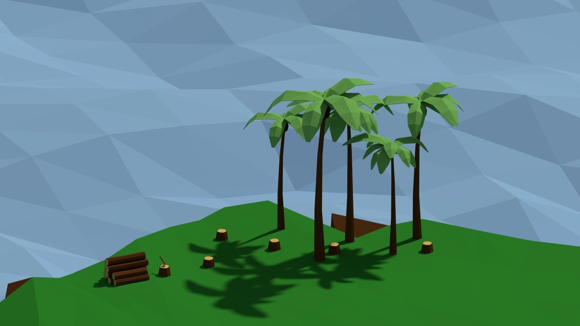 Low Poly Island Pack Low-poly 3D model_10