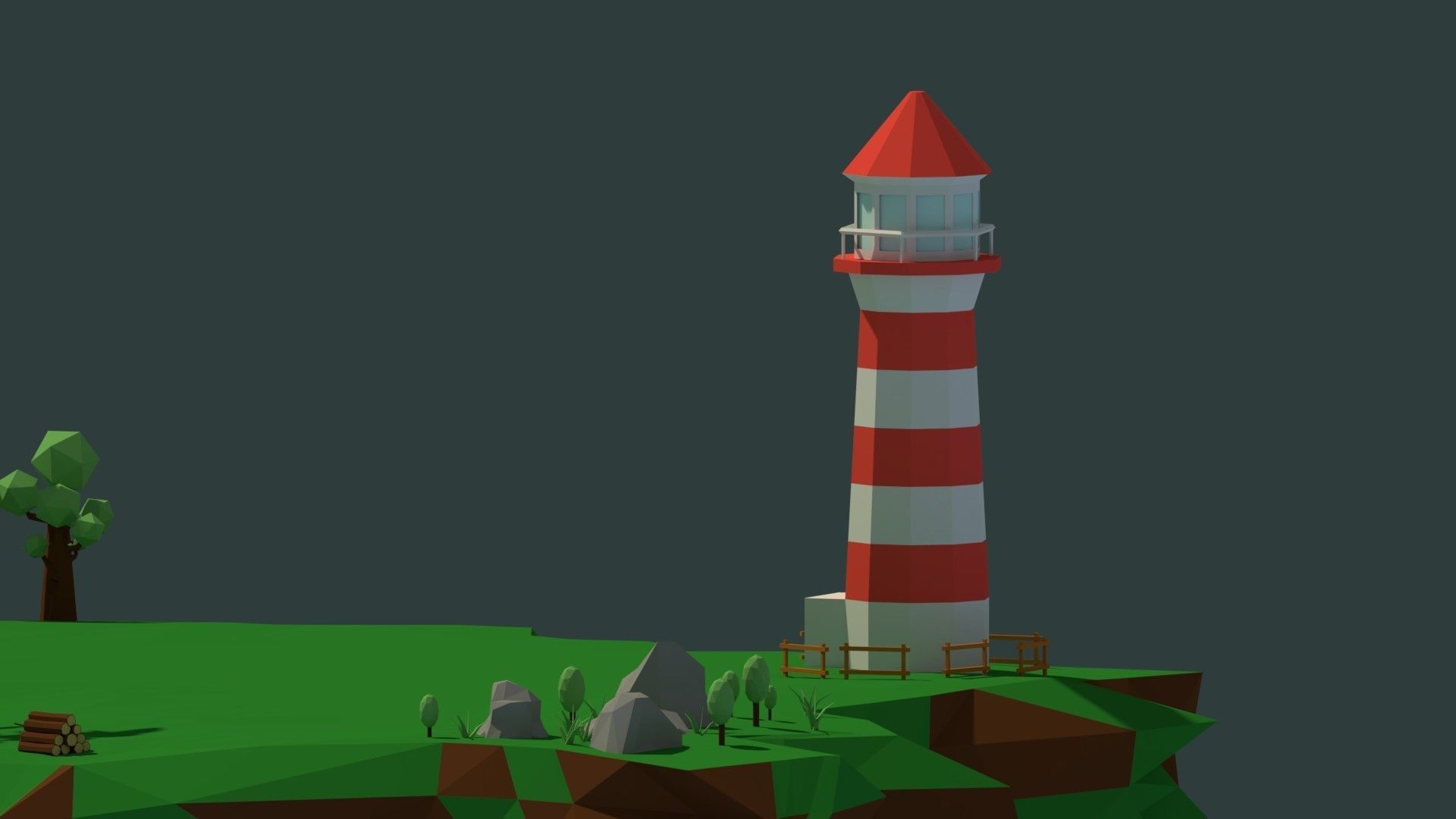 Low Poly Island Pack Low-poly 3D model_9
