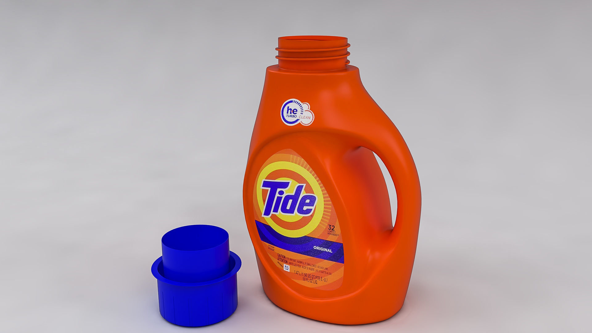 Tide Detergent Bottle 3D model_11