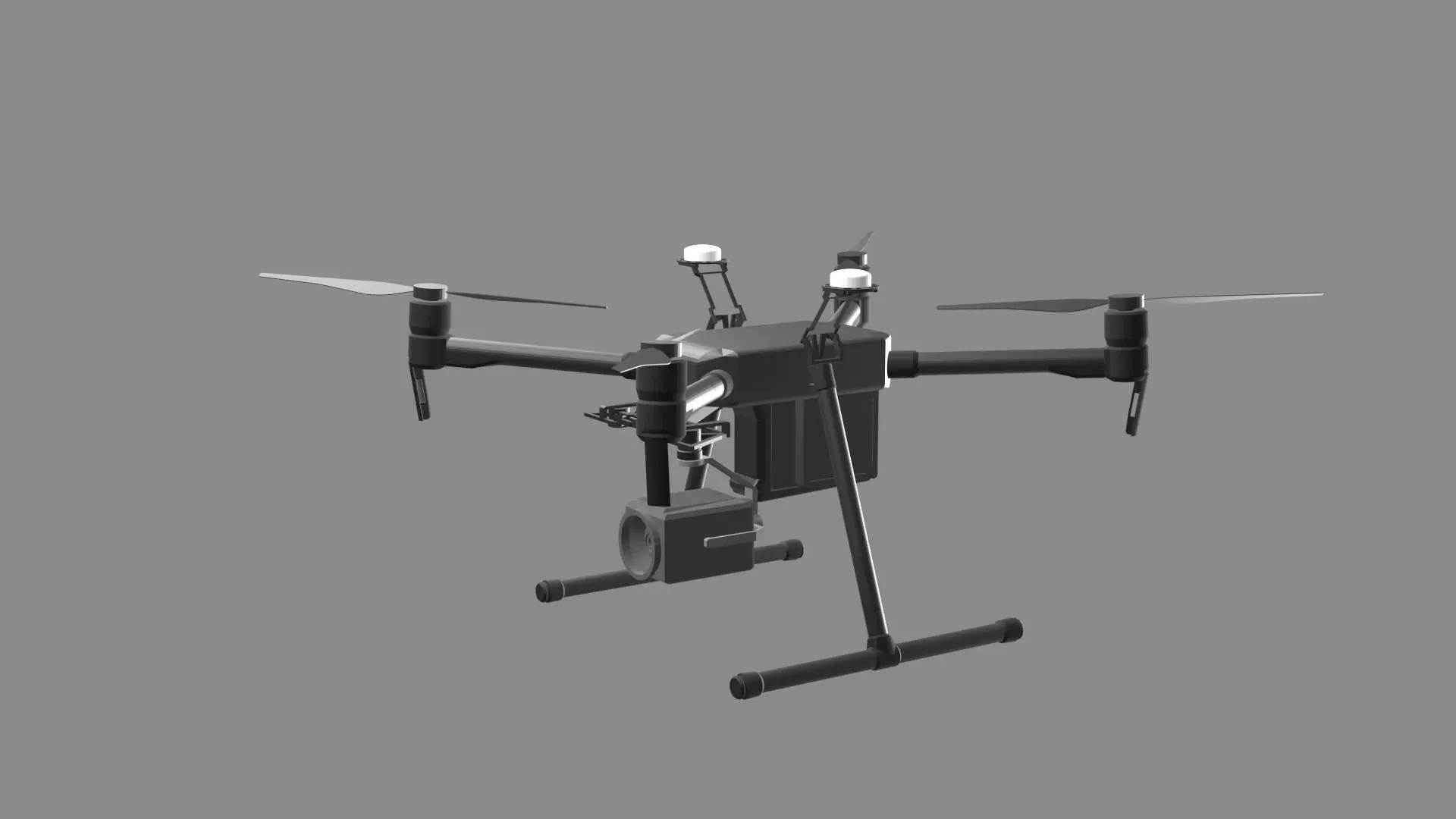 Drone DJI Matrice M210 RTK Low-poly 3D model