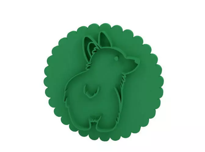 Cookie stamp Stamp 3D print model