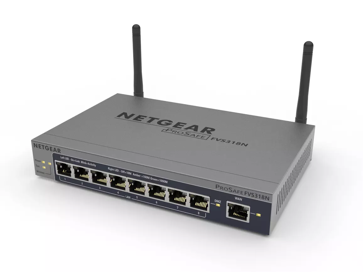 Netgear ProSafe FVS318N Wireless Router 3D model_0