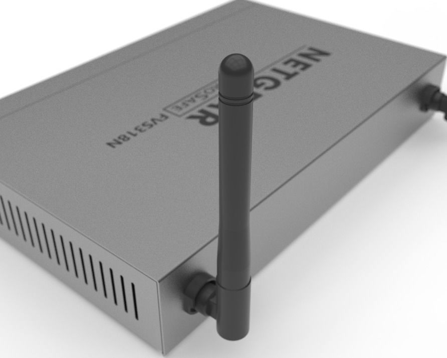 Netgear ProSafe FVS318N Wireless Router 3D model_8