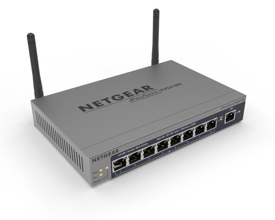 Netgear ProSafe FVS318N Wireless Router 3D model_3