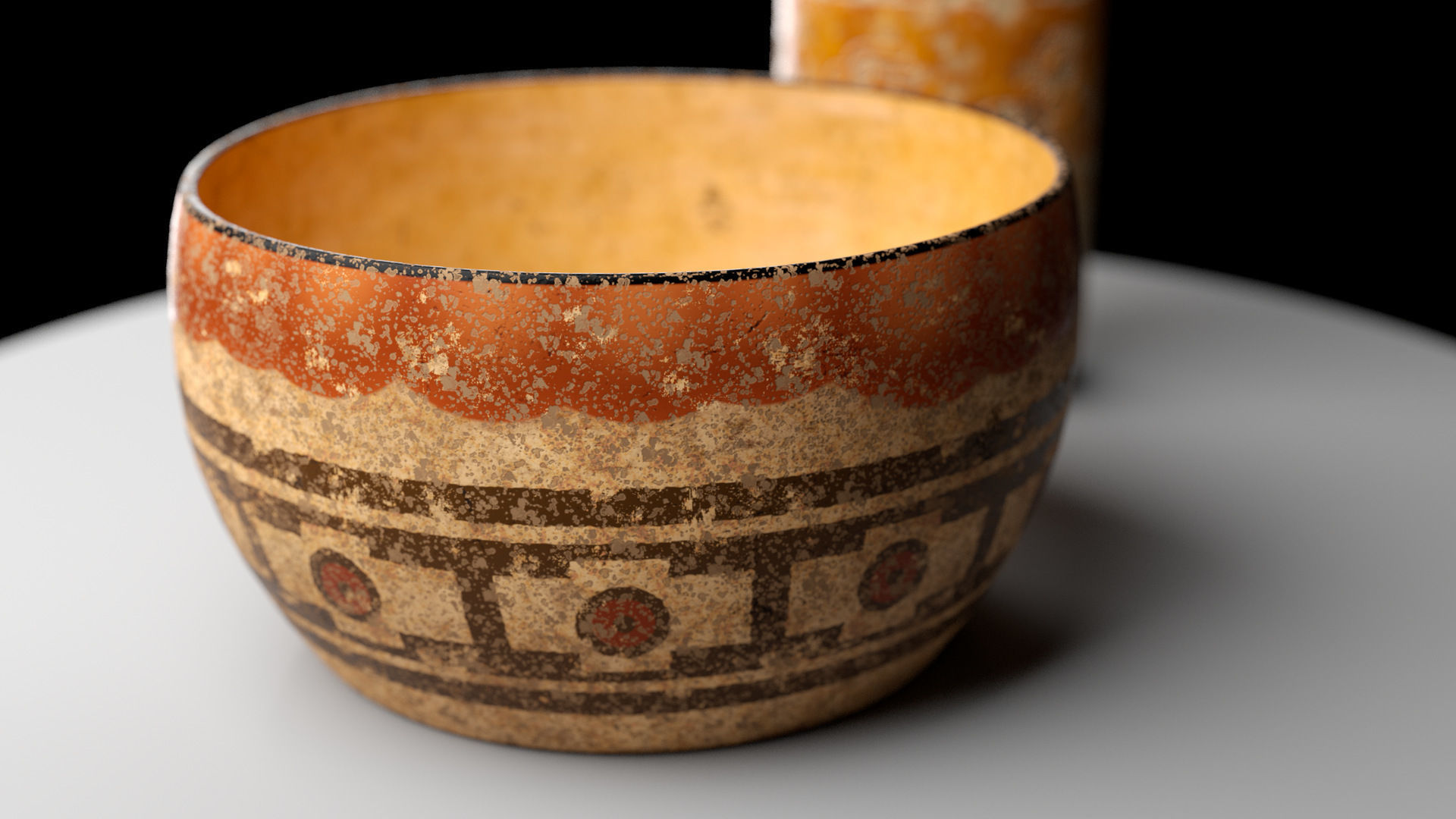 Ancient Clay Pots Low Poly PBR Low-poly 3D model_3