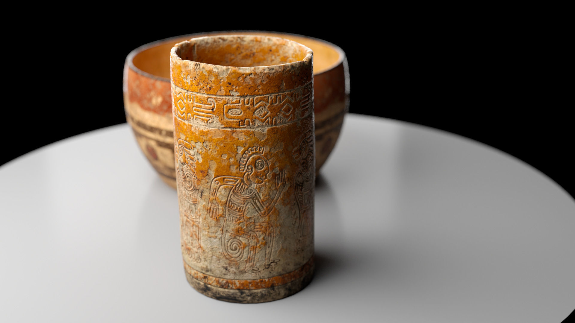 Ancient Clay Pots Low Poly PBR Low-poly 3D model_2