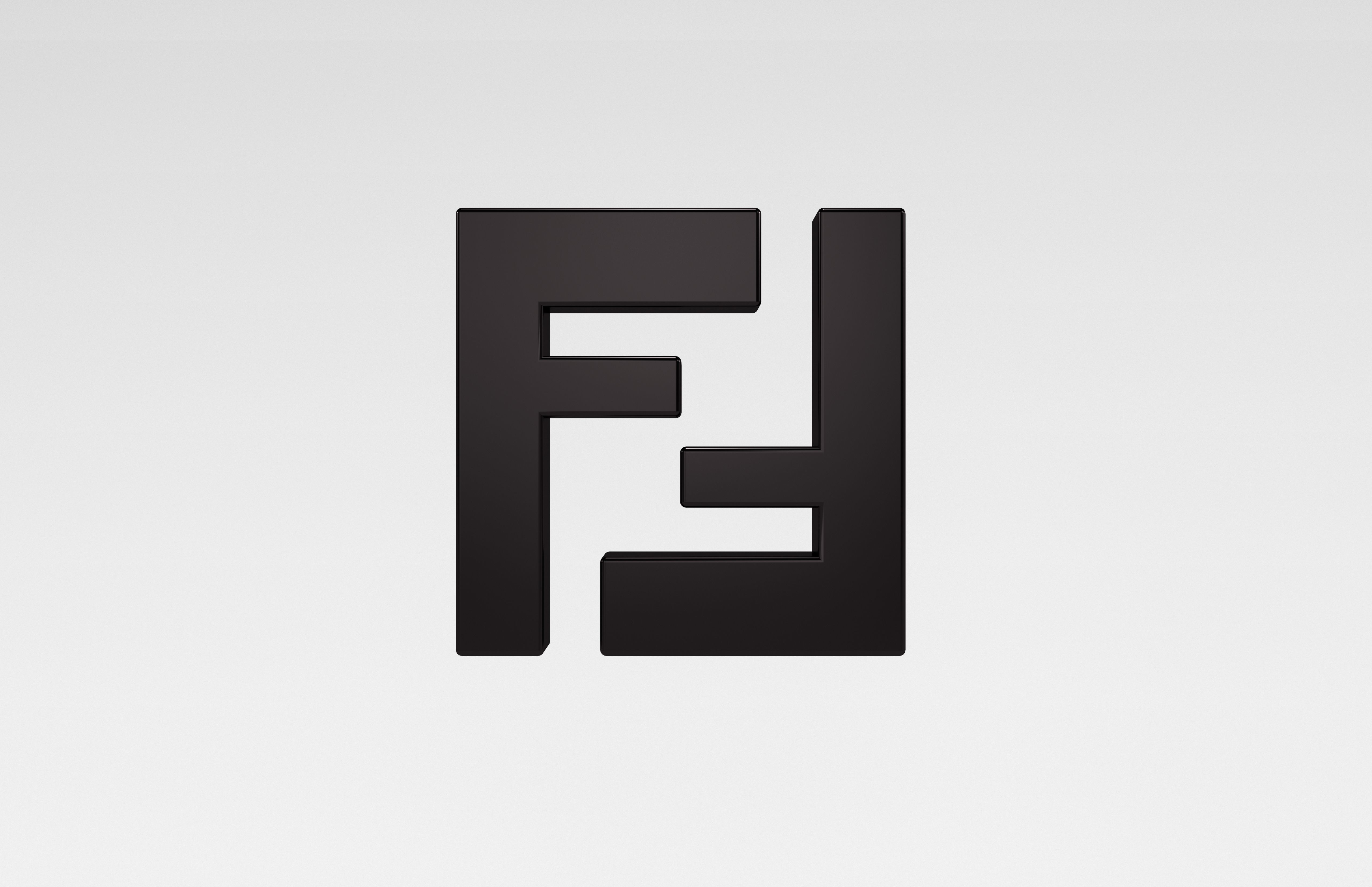 FENDI Logo v1 004 Free low-poly 3D model_2