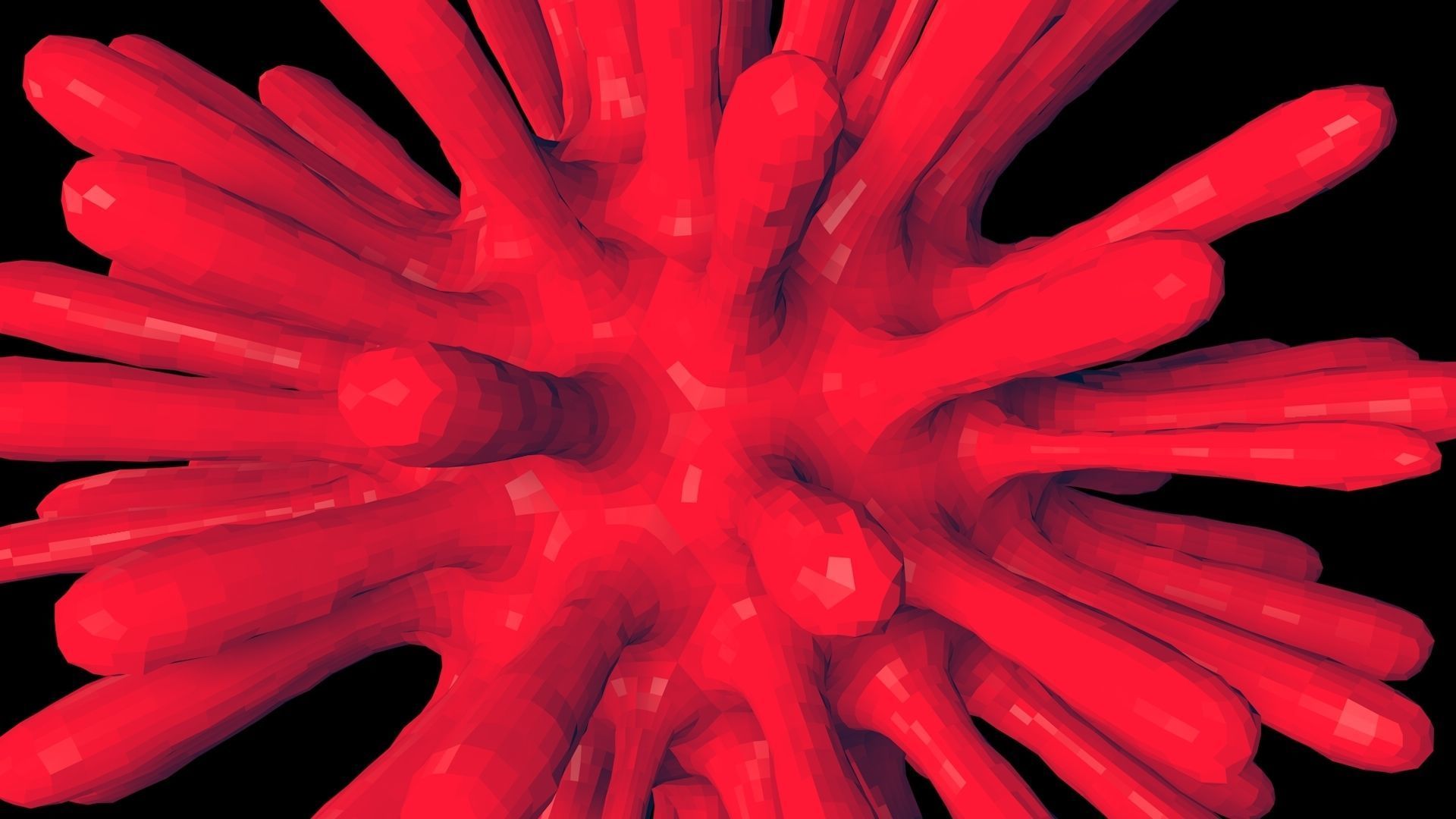 Virus 2 blood cell 3D model_15