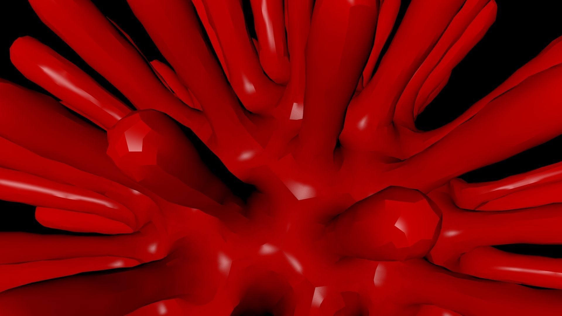 Virus 2 blood cell 3D model_14