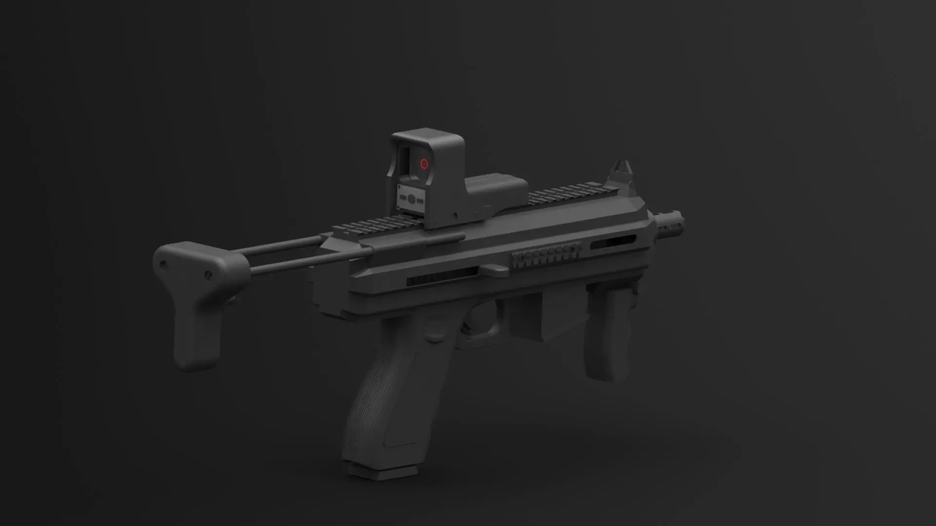Glock  Converter  Docking Equipment Glock to SMG 3D model_0