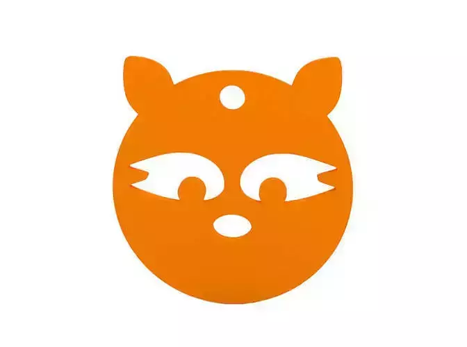 Keychain fox keyring - orange