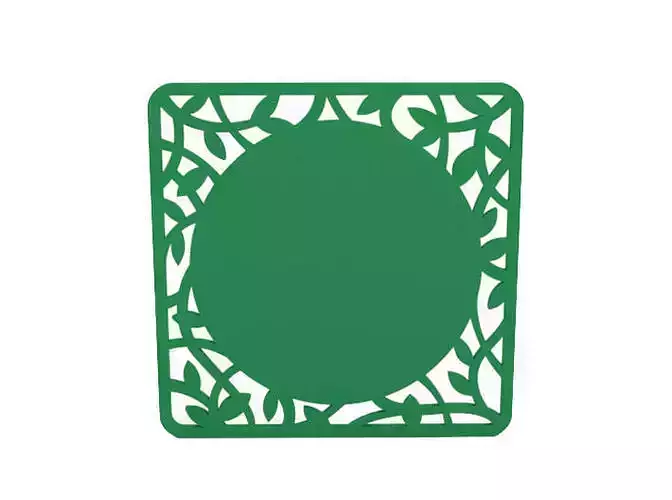 Coaster laser cut frame
