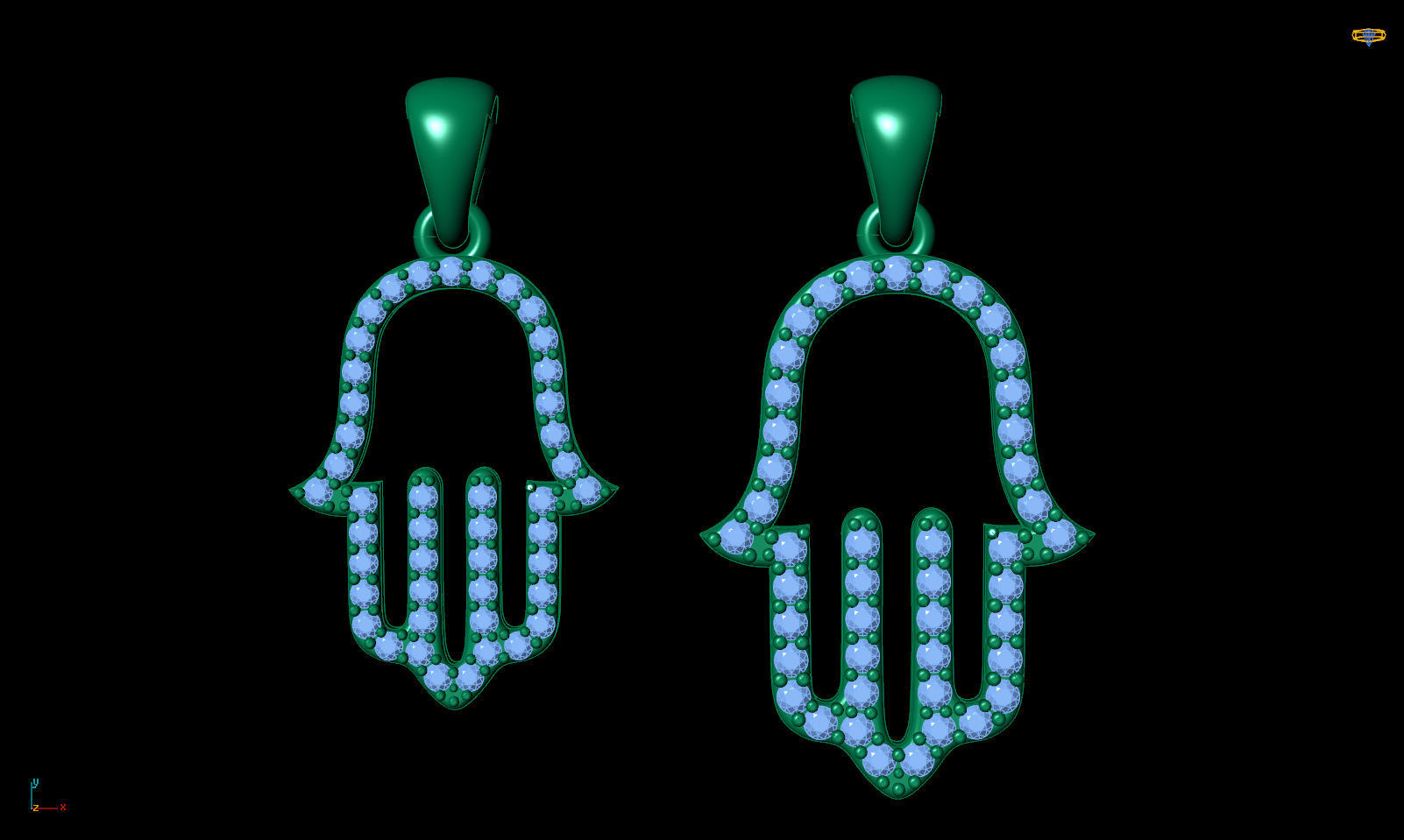 Jewelry Pendant Hamsa Printable model 3D print model_13