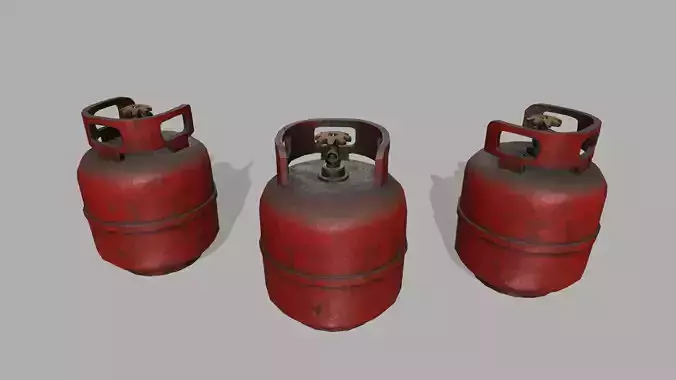 Propane Tank Low-poly 3D model