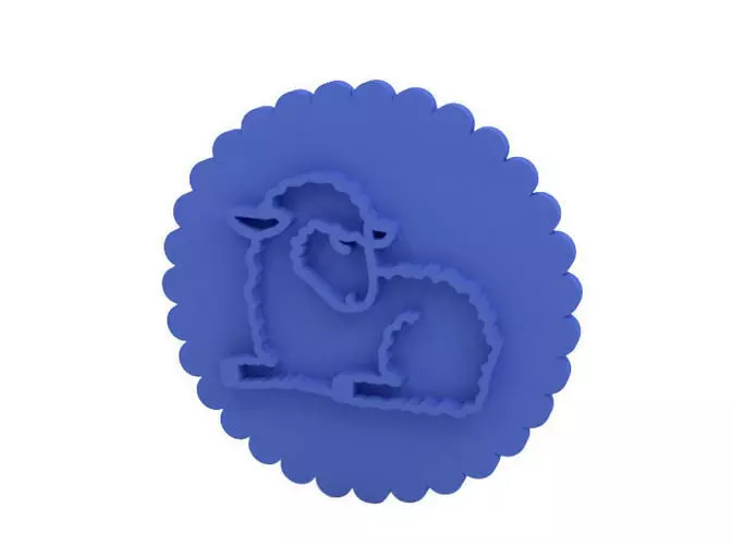 Cookie stamp Stamp 3D print model_0