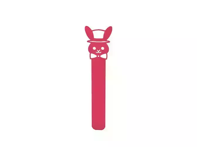 Bookmark bunny hat with bowtie