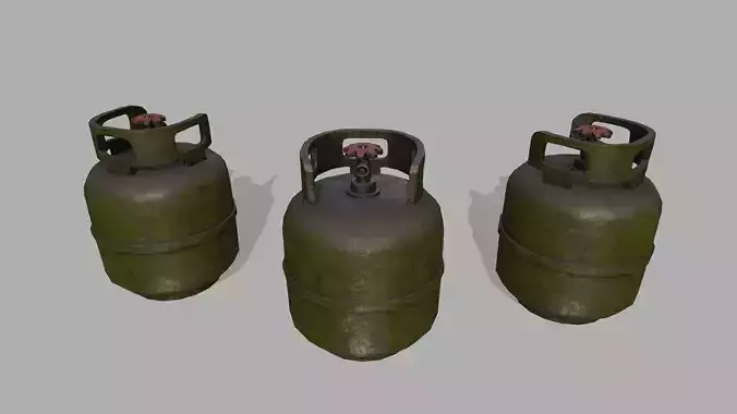 Propane Tank Low-poly 3D model