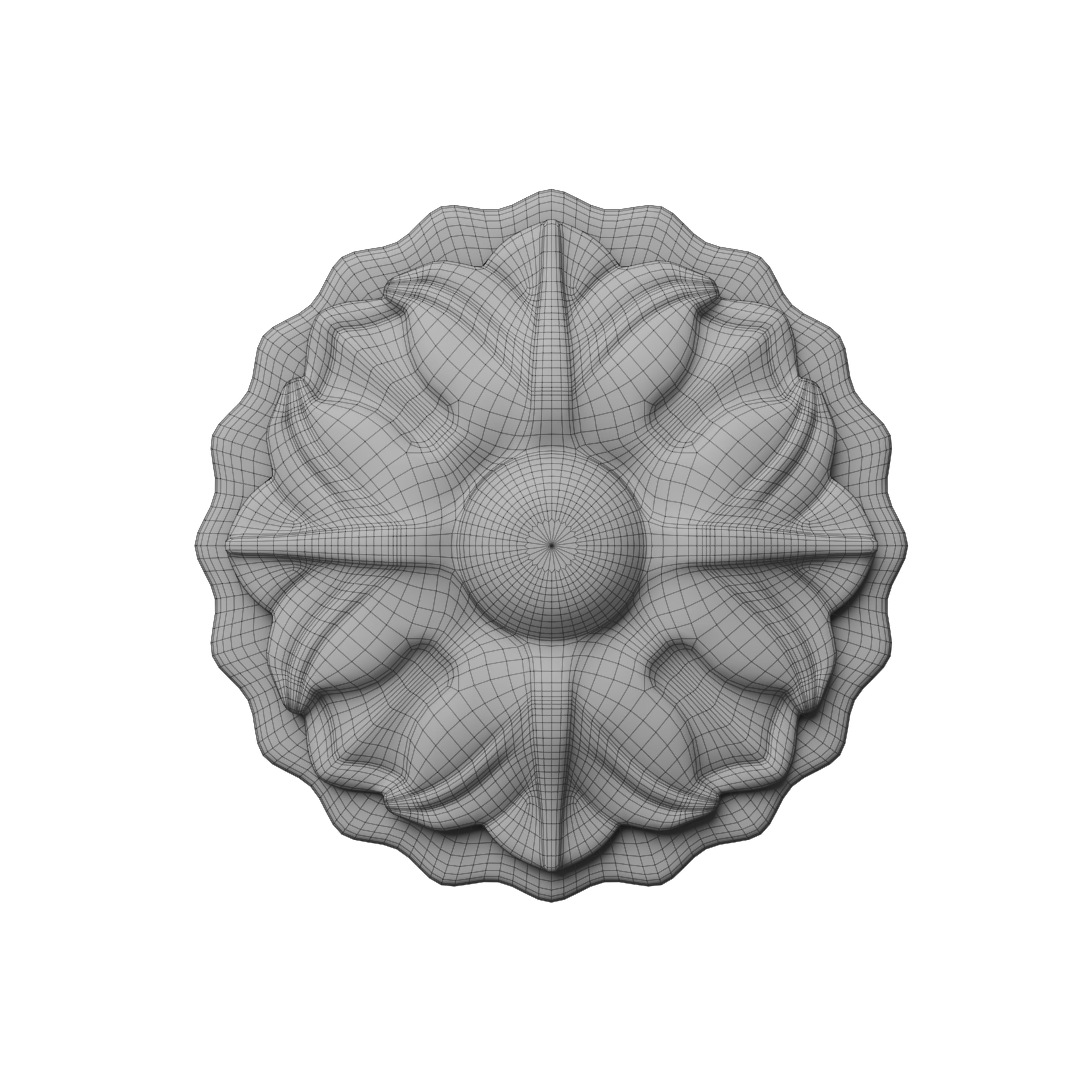 Small Rosette 001 3D model_5
