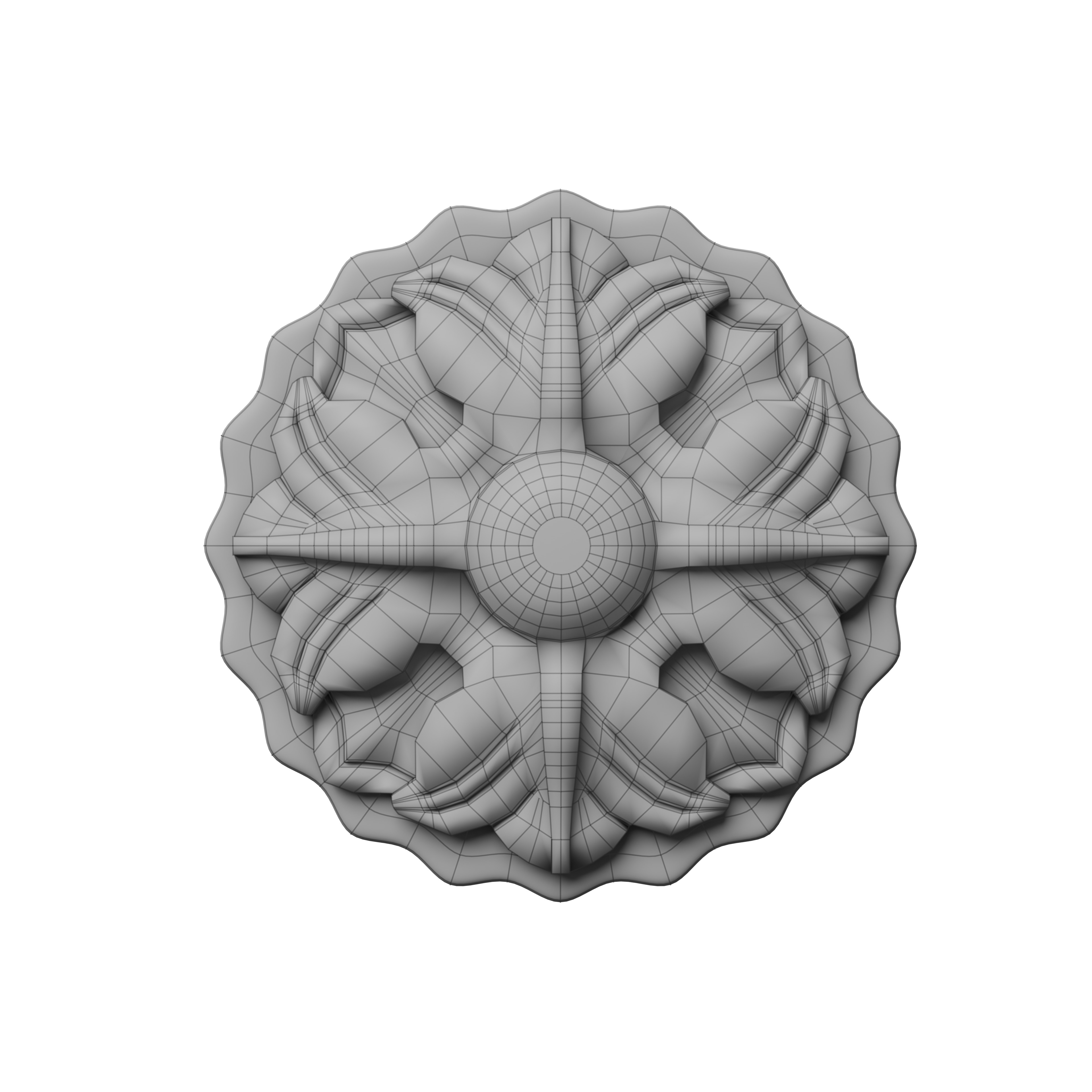 Small Rosette 001 3D model_6