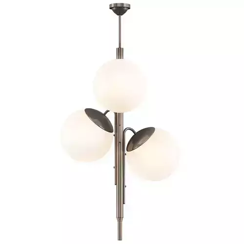 Untitled three spheres hanging from light fixture 3D model
