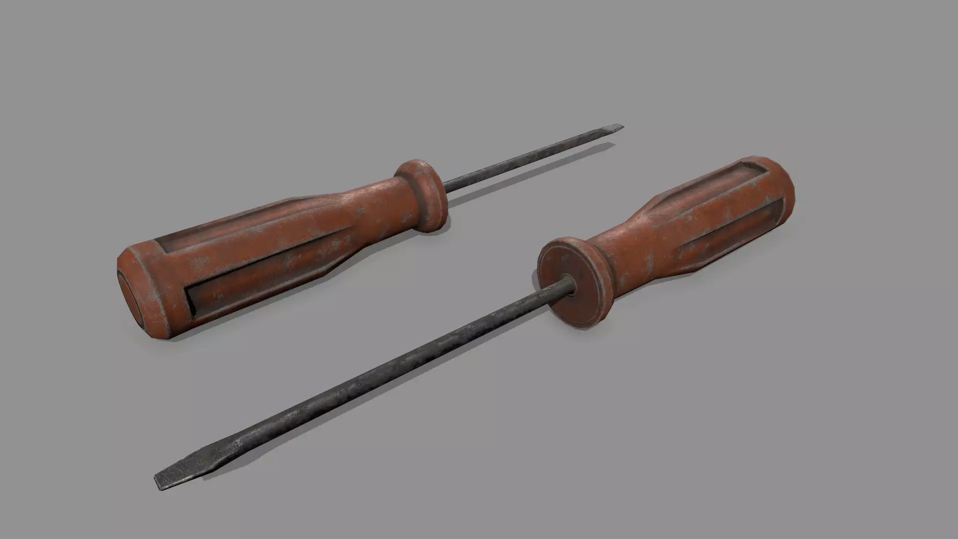 screwdriver Low-poly 3D model_0