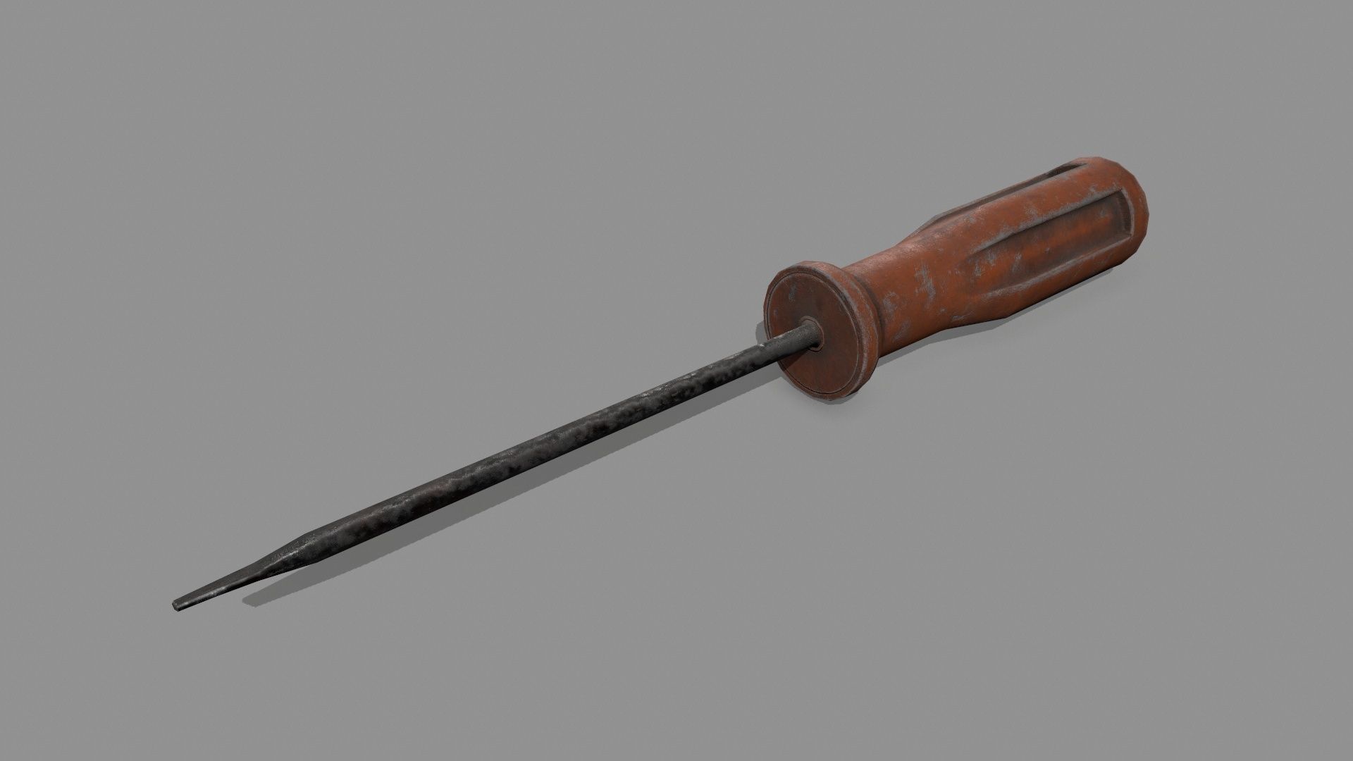 screwdriver Low-poly 3D model_5