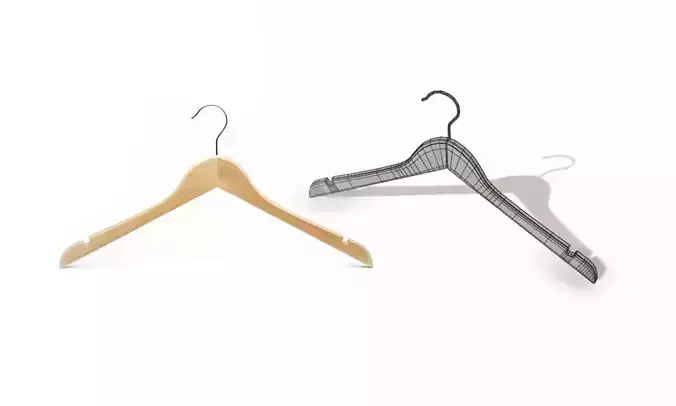 Wooden Hanger I PBR I Subdiv - Ready