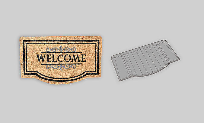 Doormat I PBR I Subdiv - Ready Low-poly 3D model