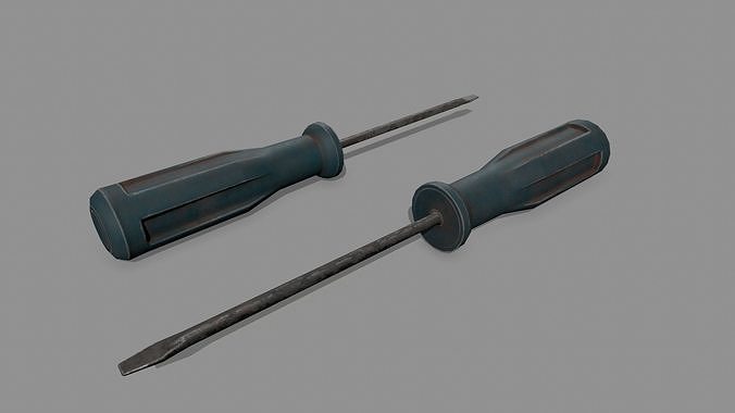 screwdriver Low-poly 3D model