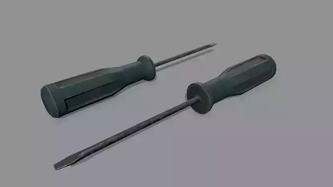 screwdriver Low-poly 3D model