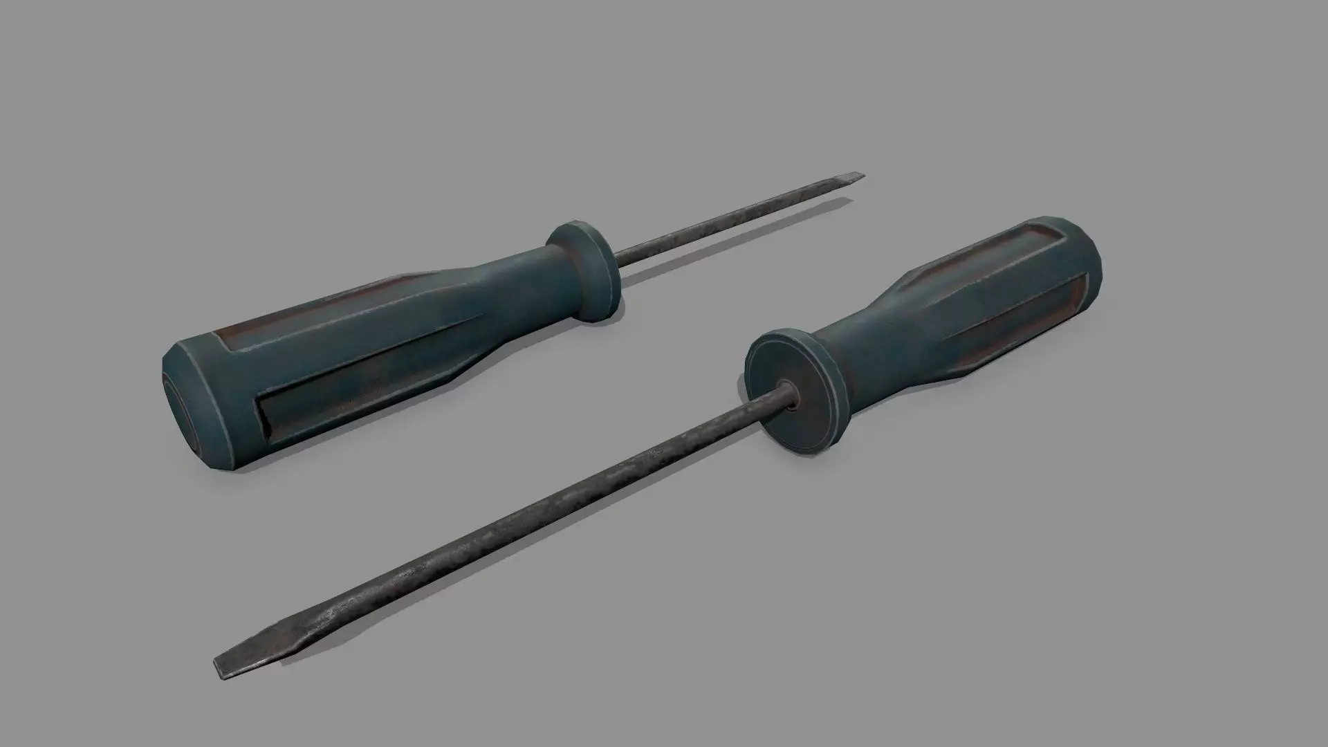 screwdriver Low-poly 3D model_0