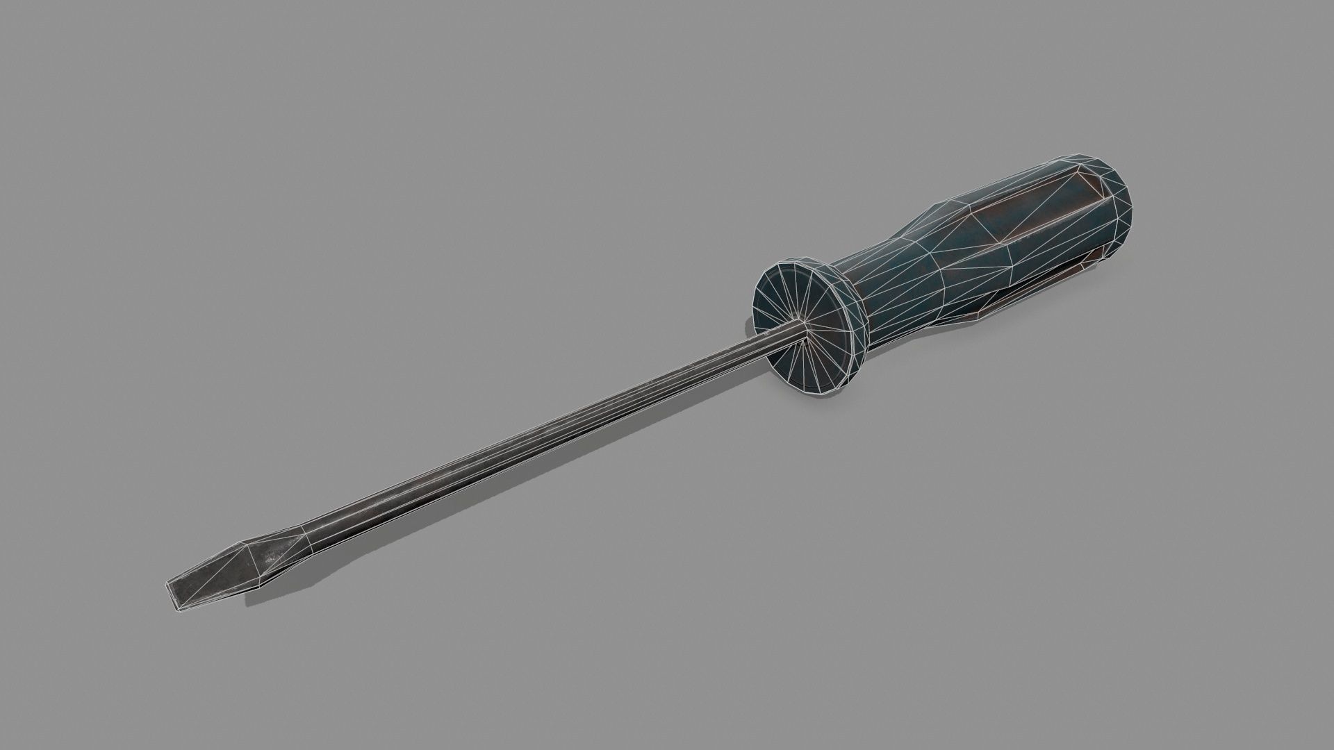 screwdriver Low-poly 3D model_5